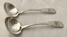 William IV Pair of Silver Sauce Ladles. London 1833 William Bateman II. 3.6 troy ounces.