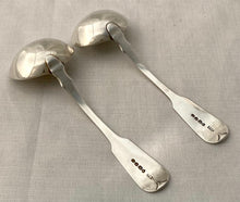 William IV Pair of Silver Sauce Ladles. London 1833 William Bateman II. 3.6 troy ounces.