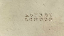Asprey Silver Plate & Leather Mounted Glass Hip Flask.