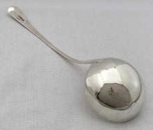 Georgian, George III, Silver Soup Ladle, Crested for Medlycott. London 1787 Richard Crossley. 5.4 troy ounces.