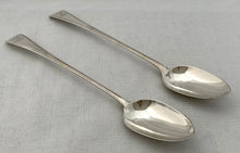 Georgian, George III, Pair of Silver Basting Spoons, Crested for Medlycott. London 1787 Richard Crossley. 6.2 troy ounces.