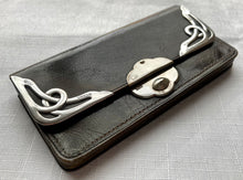 Art Nouveau Silver Mounted Leather Purse. Birmingham 1902 Steinhart & Co.