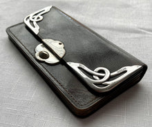 Art Nouveau Silver Mounted Leather Purse. Birmingham 1902 Steinhart & Co.
