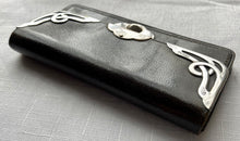 Art Nouveau Silver Mounted Leather Purse. Birmingham 1902 Steinhart & Co.