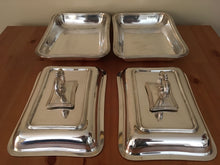 Edward VII, matching pair of silver entree dishes with covers. Sheffield 1905 James Dixon & Sons. 112 troy ounces.