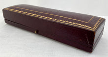 George V Cased Set of Crested Silver Place Card Holders. Chester 1913 Goldsmiths & Silversmiths Co. 3.3 troy ounces.