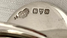 George V Cased Set of Crested Silver Place Card Holders. Chester 1913 Goldsmiths & Silversmiths Co. 3.3 troy ounces.