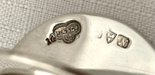 George V Cased Set of Crested Silver Place Card Holders. Chester 1913 Goldsmiths & Silversmiths Co. 3.3 troy ounces.