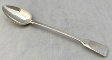 Georgian, George IV, Silver Basting Spoon. London 1825 William Stroud. 3.7 troy ounces.