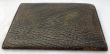 Late Victorian Silver Mounted Leather Blotting & Document Folder. London 1901 Edward Langridge & Co.