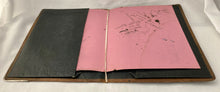 Late Victorian Silver Mounted Leather Blotting & Document Folder. London 1901 Edward Langridge & Co.