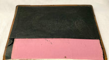 Late Victorian Silver Mounted Leather Blotting & Document Folder. London 1901 Edward Langridge & Co.