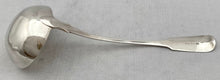 Georgian, George IV, Silver Soup Ladle. London 1820 James Dicks. 7.3 troy ounces.