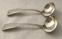 Victorian Pair of Silver Sauce Ladles. London 1852 Samuel Hayne & Dudley Cater. 4 troy ounces.