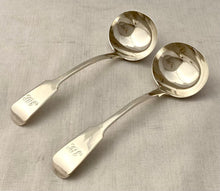 Victorian Pair of Silver Sauce Ladles. London 1852 Samuel Hayne & Dudley Cater. 4 troy ounces.