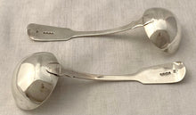 Victorian Pair of Silver Sauce Ladles. London 1852 Samuel Hayne & Dudley Cater. 4 troy ounces.