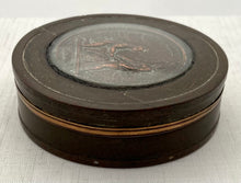 Crimean War Paris Peace Treaty Medal Pressed Horn Snuff Box.