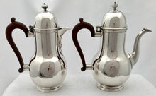 George V Silver Cafe au Lait Set. Birmingham 1921 Asprey & Co Ltd. 33 troy ounces.