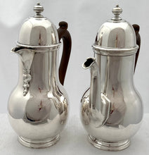 George V Silver Cafe au Lait Set. Birmingham 1921 Asprey & Co Ltd. 33 troy ounces.