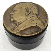 Sir Winston Churchill Medallion Snuff Box. After Artur Loewental.