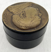 Sir Winston Churchill Medallion Snuff Box. After Artur Loewental.