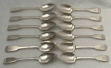 Georgian, George IV, Twelve Crested Irish Silver Tablespoons. Dublin 1825-28 William Cummins. 30 troy ounces.