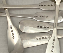 Georgian, George IV, Twelve Crested Irish Silver Tablespoons. Dublin 1825-28 William Cummins. 30 troy ounces.