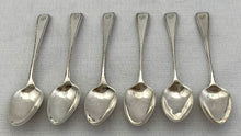 Six George III Silver Feather Edge Teaspoons. London 1808 Solomon Hougham. 2.8 troy ounces.