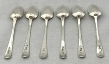 Six George III Silver Feather Edge Teaspoons. London 1808 Solomon Hougham. 2.8 troy ounces.