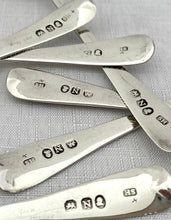 Six George III Silver Feather Edge Teaspoons. London 1808 Solomon Hougham. 2.8 troy ounces.
