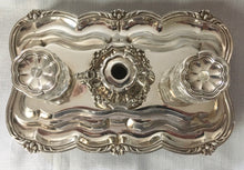 William IV Silver Inkstand. London 1834 Joseph Angell I & John Angell I. 16 troy ounces.