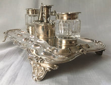 William IV Silver Inkstand. London 1834 Joseph Angell I & John Angell I. 16 troy ounces.