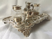 William IV Silver Inkstand. London 1834 Joseph Angell I & John Angell I. 16 troy ounces.