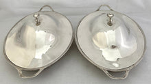 Georgian, George III, Pair of Silver Entree Dishes. London 1789 William Laver. 61 troy ounces.
