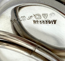 Edwardian Cased Set of Silver Place Card Holders. Chester 1910 Sampson Mordan & Co.