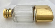 George V Silver Gilt & Cut Glass Hip Flask. London 1912/13 Asprey & Co Ltd.