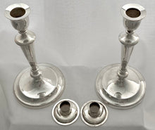 Georgian, George III, Pair of Crested Silver Candlesticks. Sheffield 1793 John Parsons & Co.
