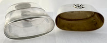 Victorian Silver & Glass Hip Flask. London 1896 Charles & George Asprey