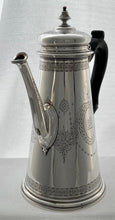 Georgian, George II, Silver Coffee Pot Crested for Baron Monson. London 1731 Thomas Tearle. 29.7 troy ounces.