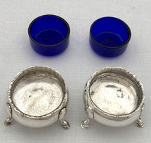 Georgian, George III, Pair of Scottish Silver Salts. Edinburgh 1766 William Ker. 4 troy ounces.