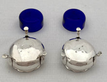 Georgian, George III, Pair of Scottish Silver Salts. Edinburgh 1766 William Ker. 4 troy ounces.