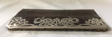 Art Nouveau reptile leather wallet with silver mount. Birmingham 1901 Ludwig Krumm.