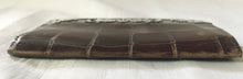Art Nouveau reptile leather wallet with silver mount. Birmingham 1901 Ludwig Krumm.