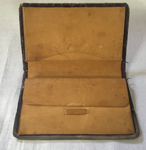 Art Nouveau reptile leather wallet with silver mount. Birmingham 1901 Ludwig Krumm.