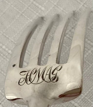 George III Cased Set of Crested Silver & Mother of Pearl Dessert Knives & Forks for Twelve, circa 1810.