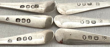 Georgian, George III, Six Silver Teaspoons. London 1806 Peter & William Bateman. 2 troy ounces.