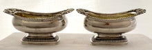 Georgian, George III, Pair of Silver Salts. London 1813 John Lias. 6.9 troy ounces.