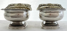 Georgian, George III, Pair of Silver Salts. London 1813 John Lias. 6.9 troy ounces.