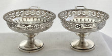 George V Pair of Silver Pedestal Dishes. Birmingham 1930 Henry Matthews. 3.9 troy ounces.