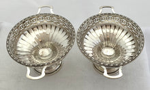 George V Pair of Silver Pedestal Dishes. Birmingham 1930 Henry Matthews. 3.9 troy ounces.